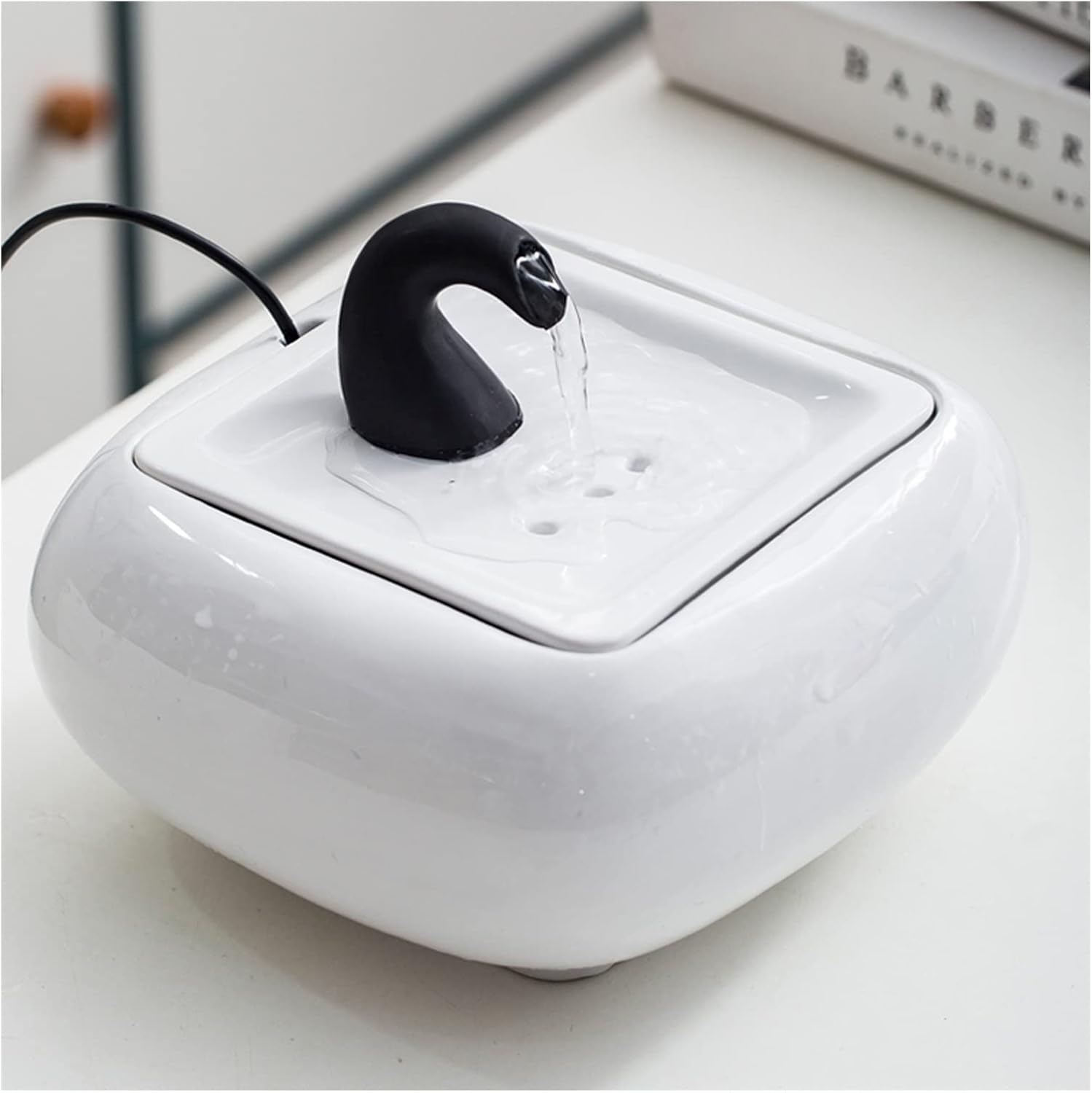 Mini Ceramic Tabletop Fountain for Home and Office Decor