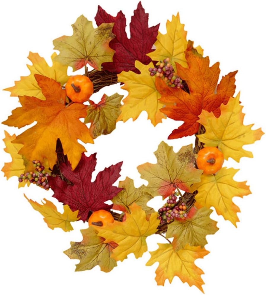 PRETYZOOM Fall Pumpkin Wreath Decor 1pc Plastic Autumn Coat Hanger Halloween Design