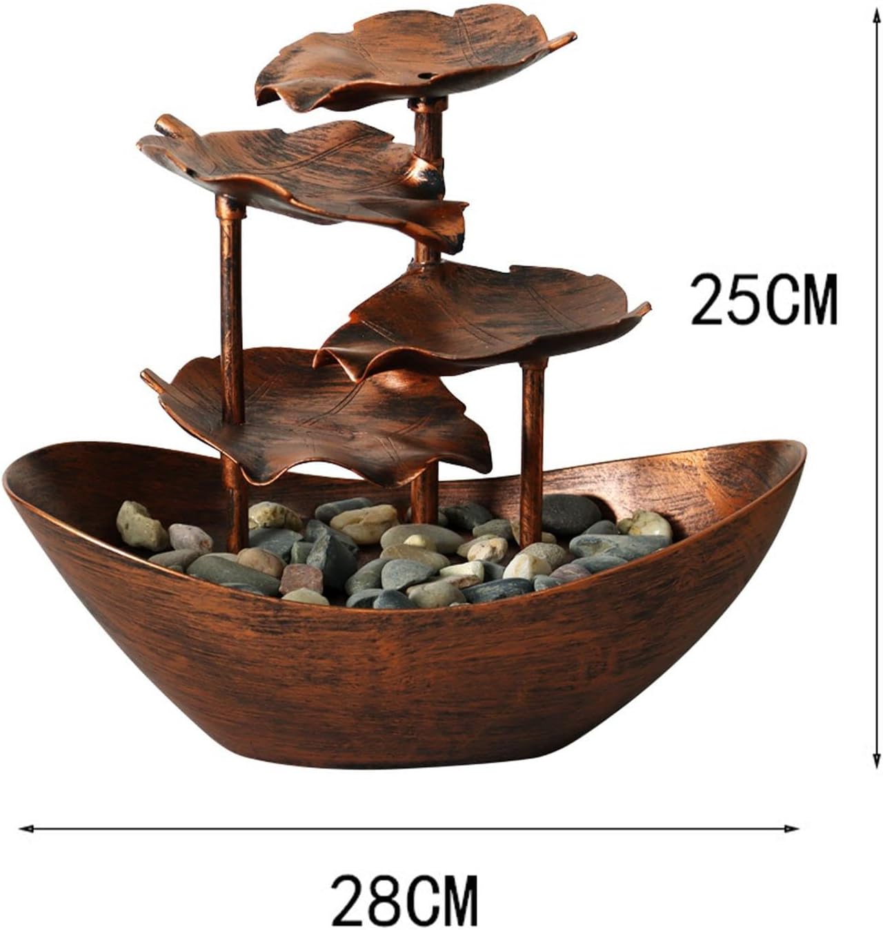 EsEico 4-Tier Desk Fountain with LED Light