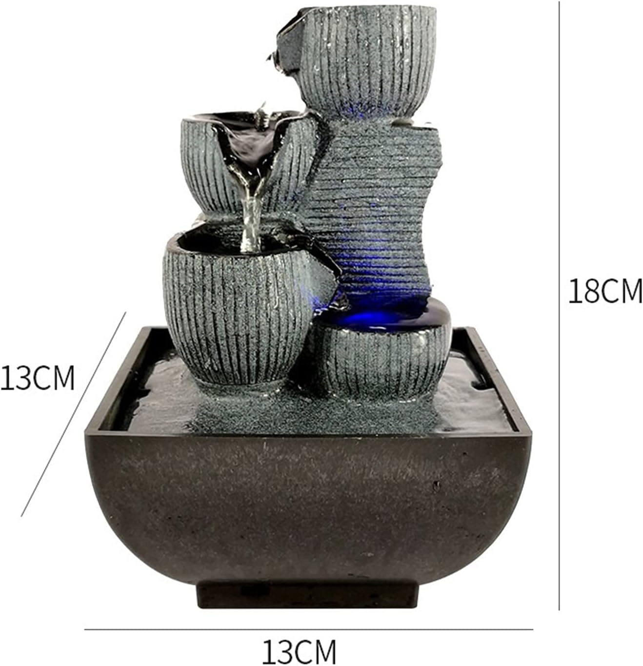 GLigeT Tabletop Fountain with LED Rolling Ball
