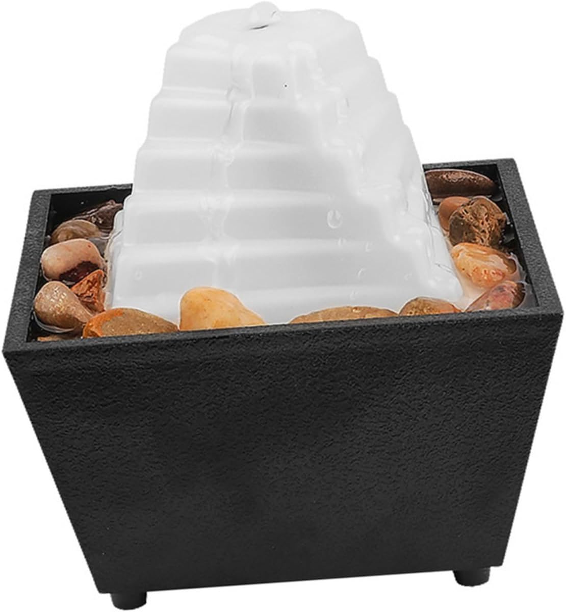 1set Relaxing Desk LED Lighted Fountain for Zen Room Decor