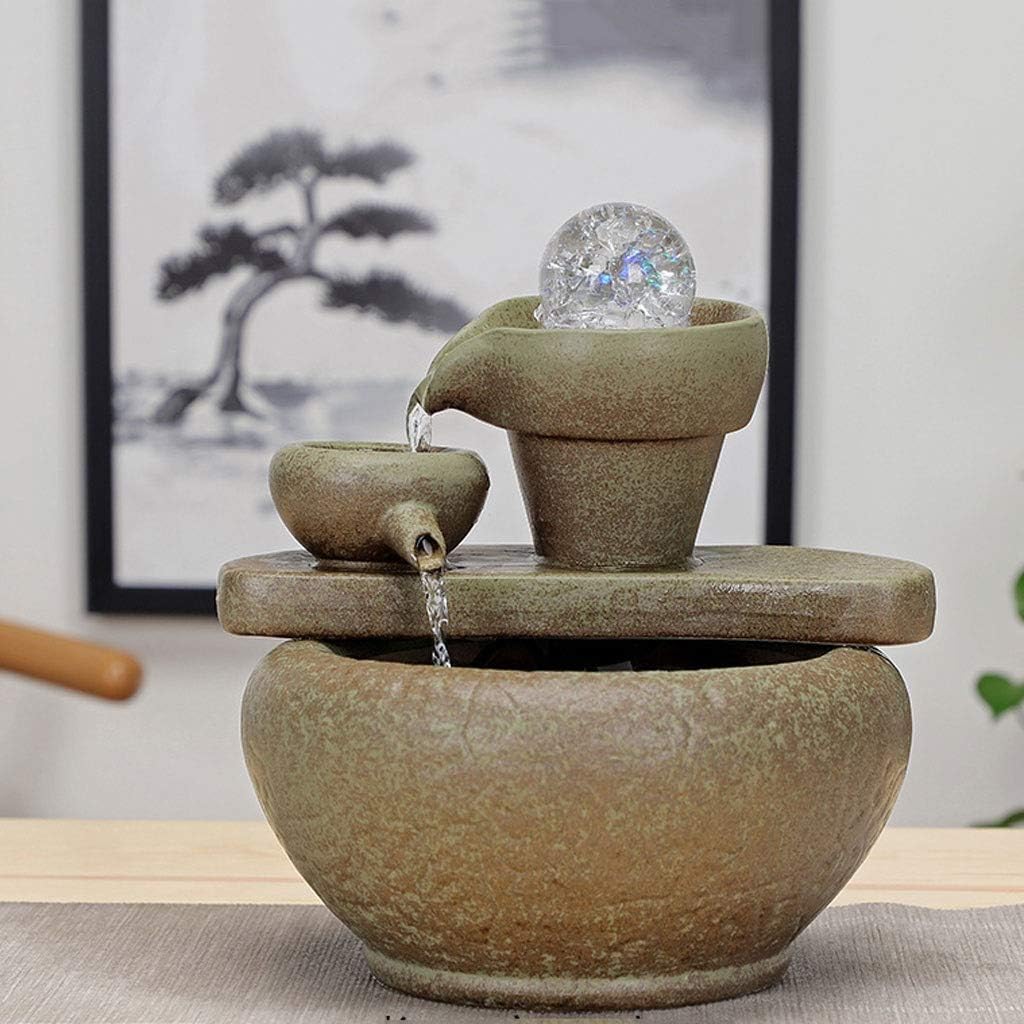 UYVI Tabletop Fountain Ceramic Indoor Decor Humidifier