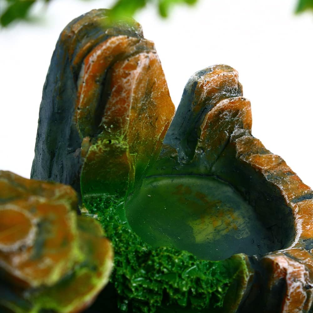 LYNICESHOP Atomizing Rockery Water Tabletop Fountain with LED Lights and Atomizer