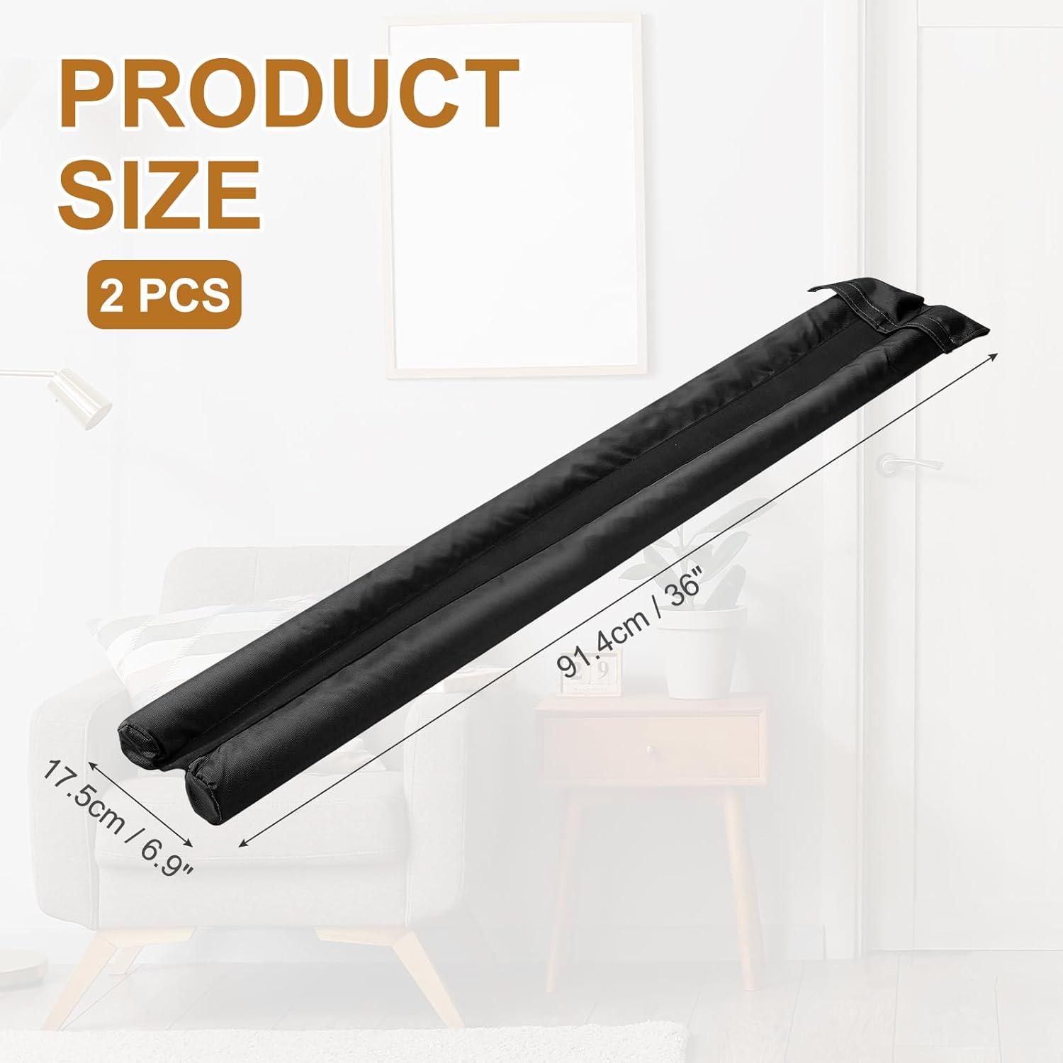 Uxcell Under Door Draft Stopper 2 Pcs Adjustable Door Blocker