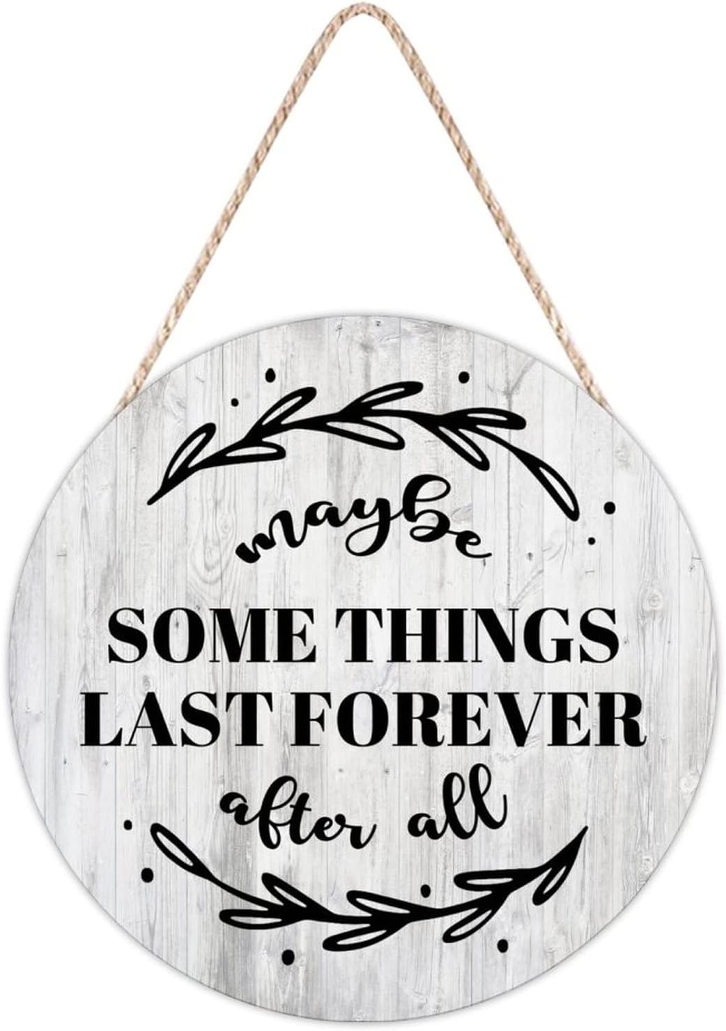 Farmhouse Front Door Hanger Funny Wood Sign Decor