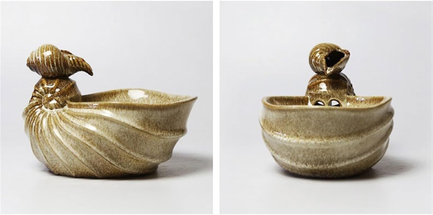Ceramic Water Fountain for Desktop Home Office Decor