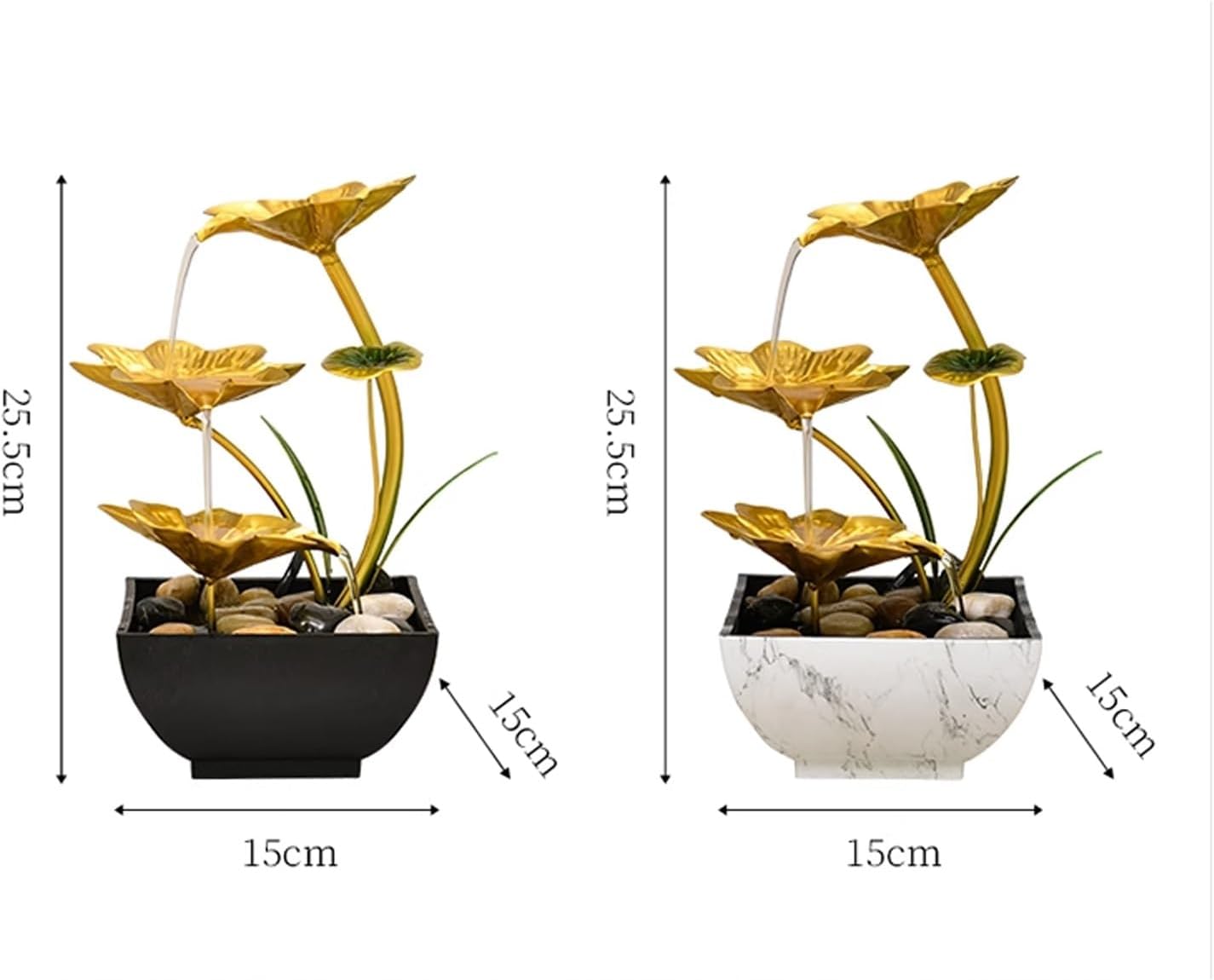 GRFIT Tabletop Fountain with Elegant Water Flow Design