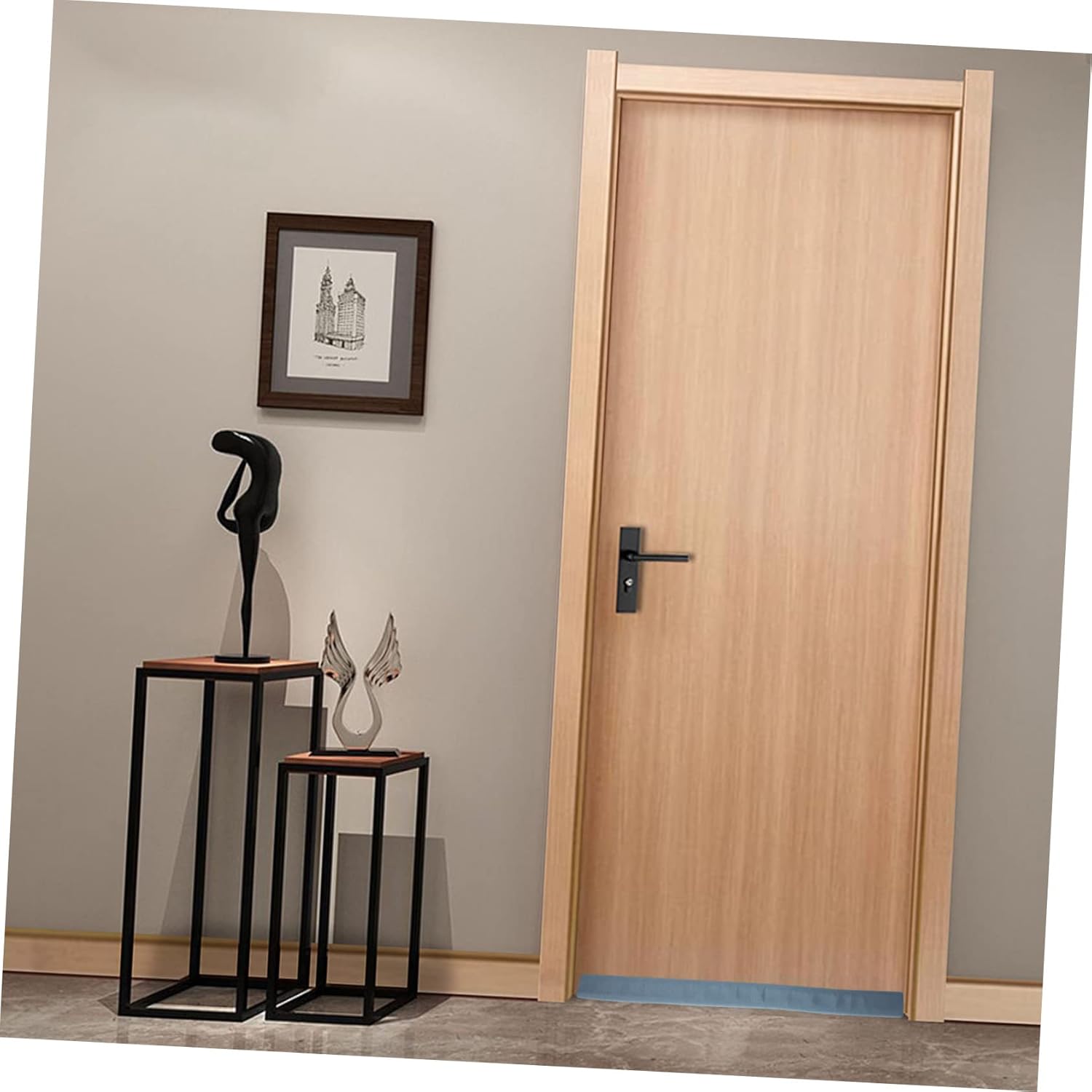 3pc Door Draft Stopper Weather Stripping for Home and Dorm