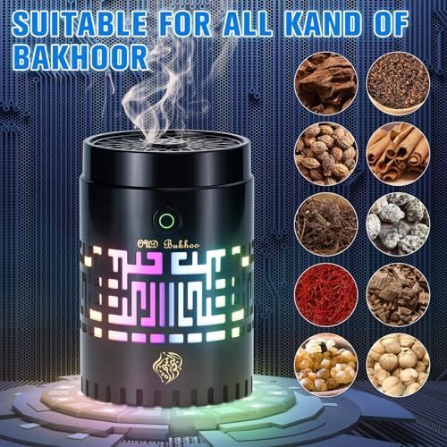 Portable Mini Incense Burner with Remote Control and USB Rechargeable