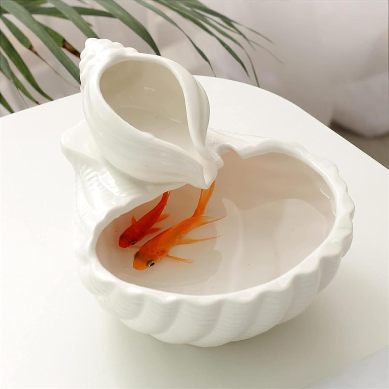 Indoor Ceramic Tabletop Fountain with Waterfall Sound