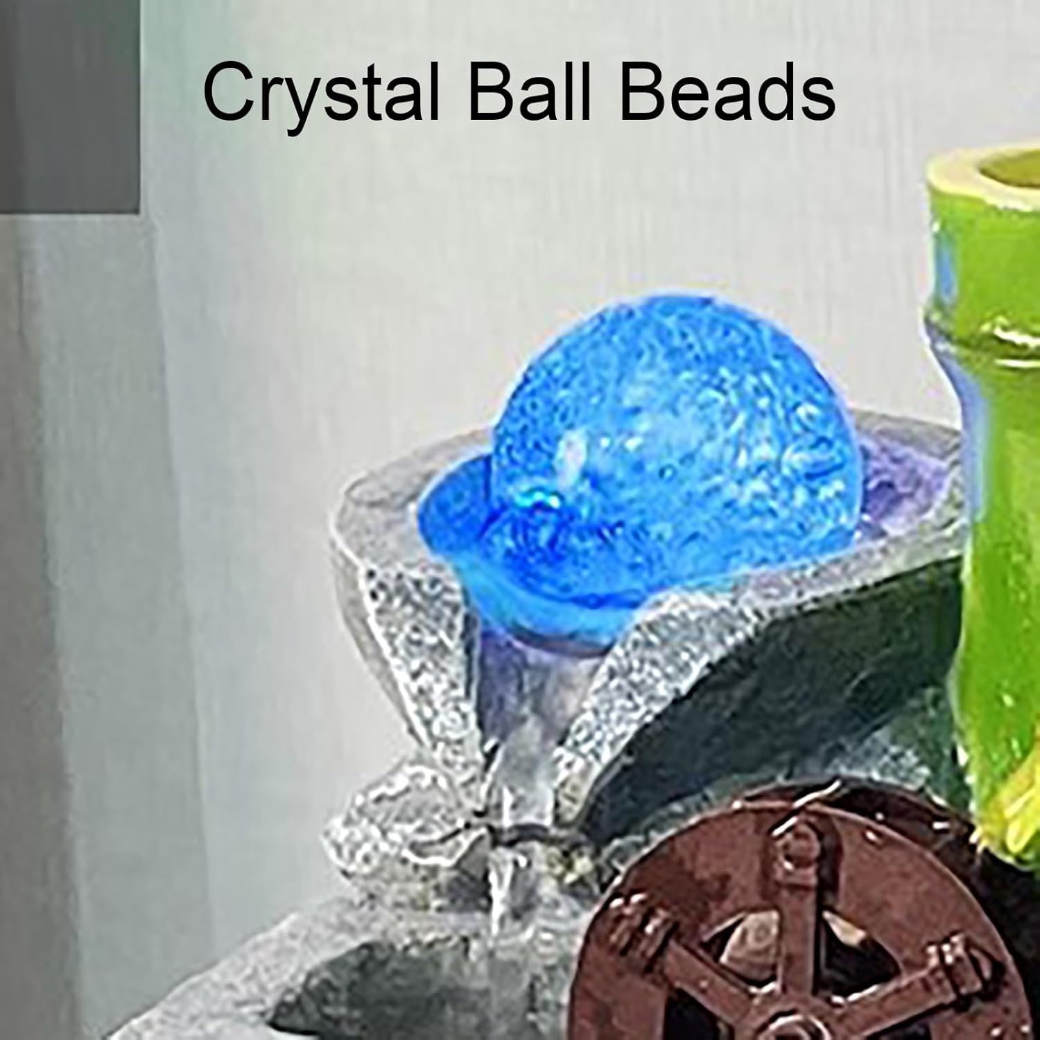 Zen Indoor Tabletop Fountain with Crystal Ball