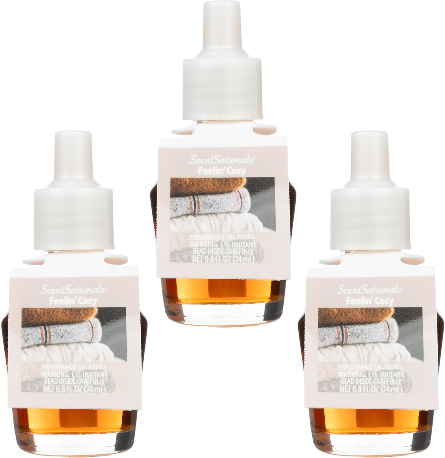 Scentsationals Fragrance Oil Plug In Refills 3-Pack - Feelin Cozy