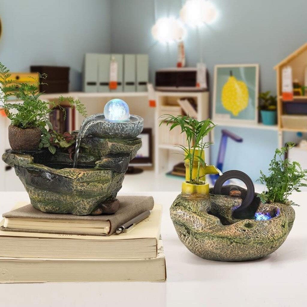 Stylish Tabletop Resin Fountain for Home or Office