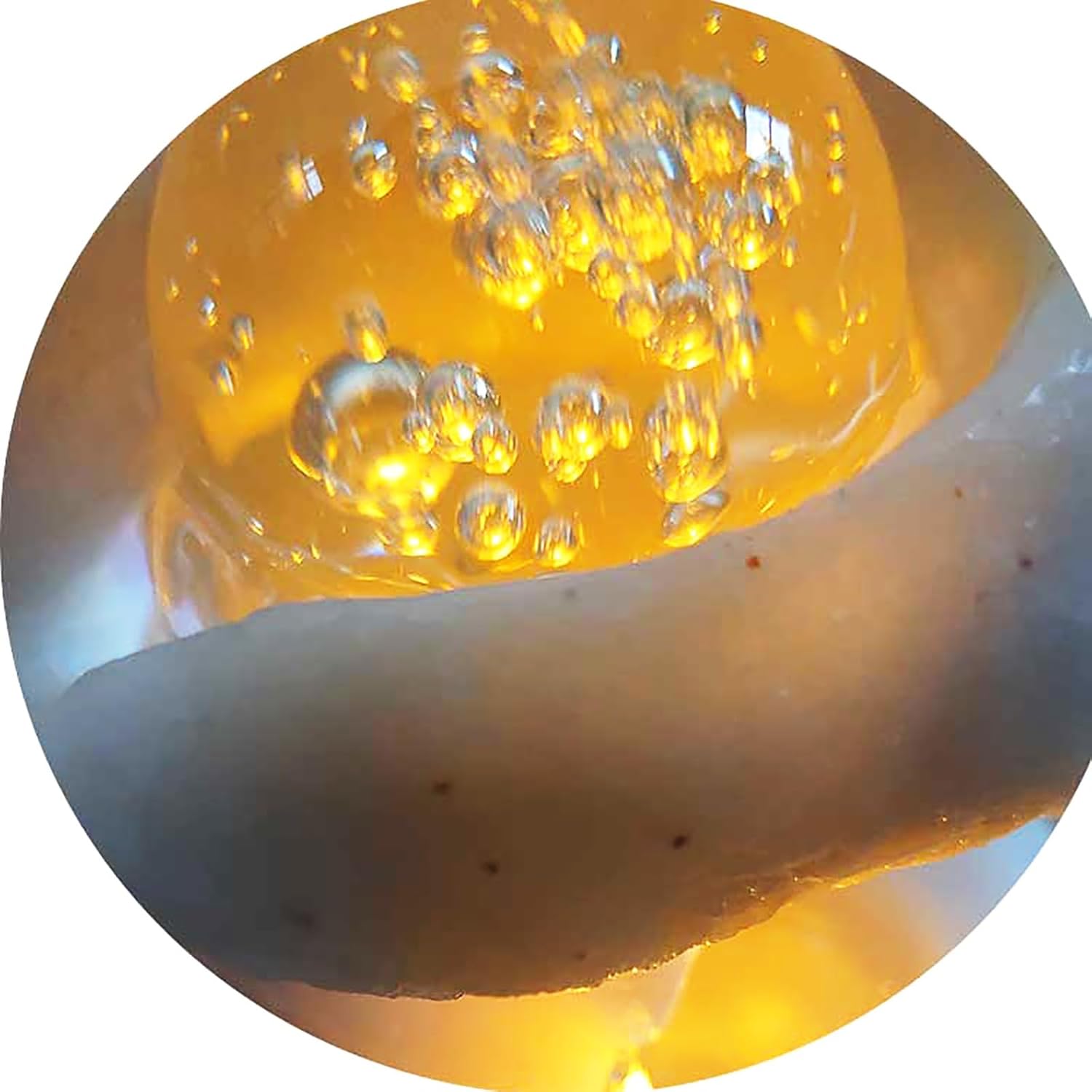 Resin Desktop Fountain with LED Light White