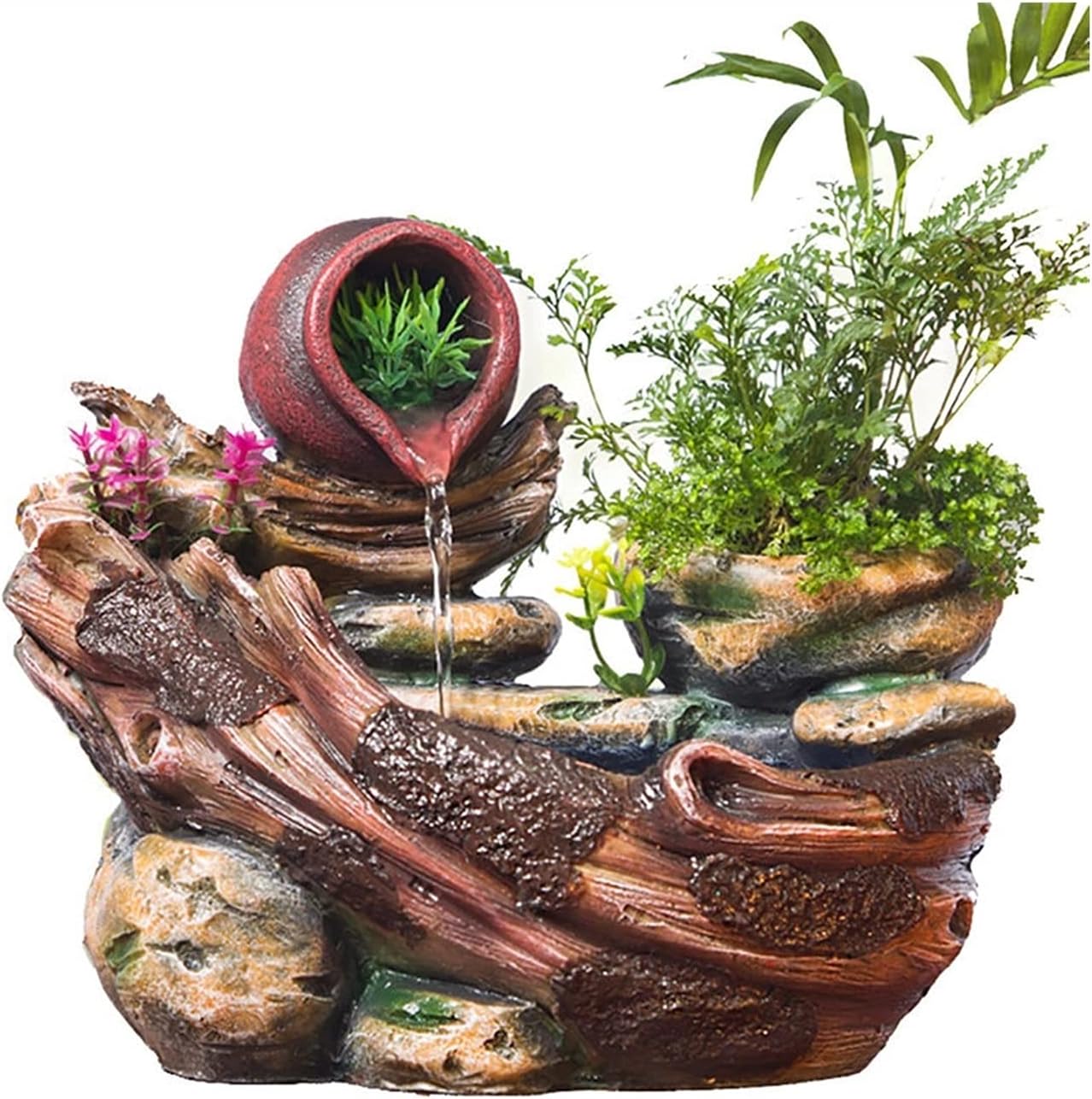 SUNESA Tabletop Fountain Indoor Decor with Plants