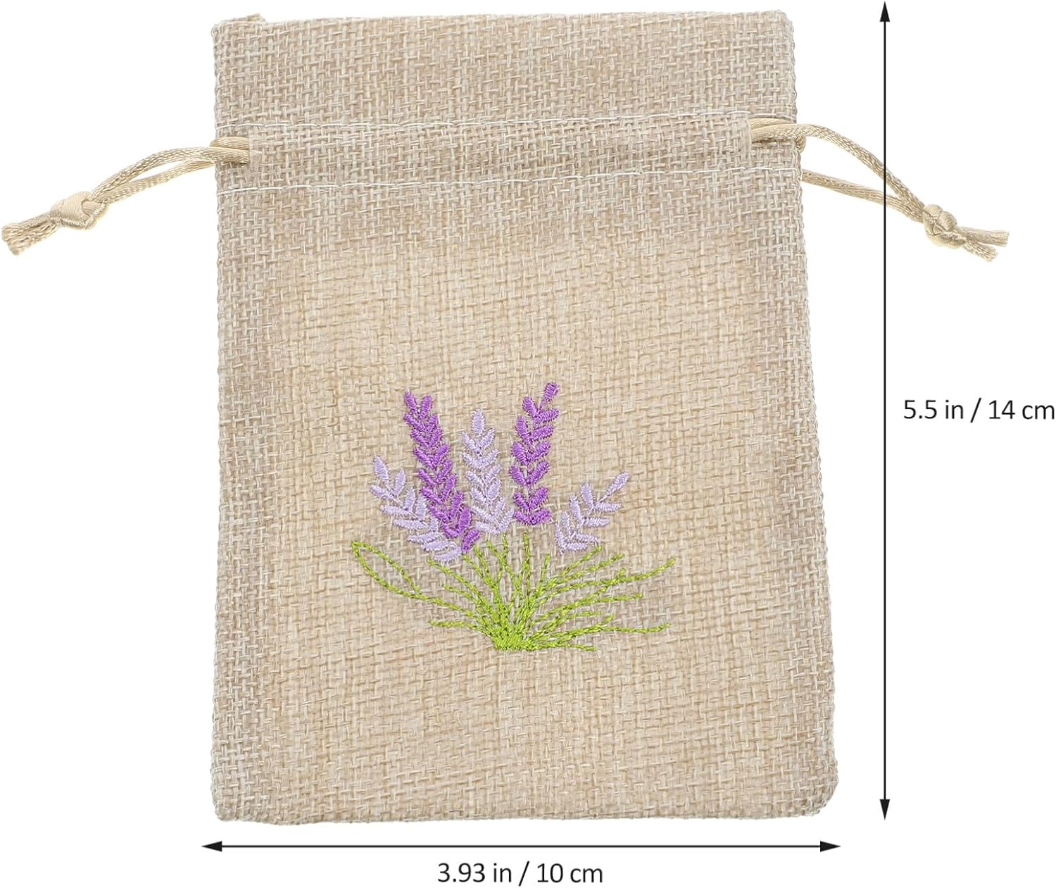 iplusmile Lavender Sachet Bags 10 Pack Linen Drawstring Pouch