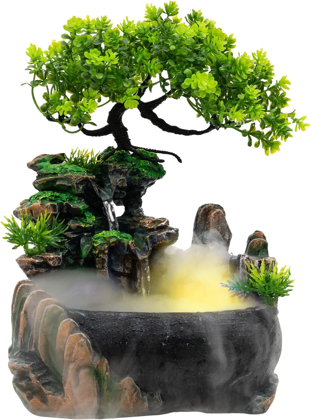 Elegant LED Water Fountain with Humidifier and Pump