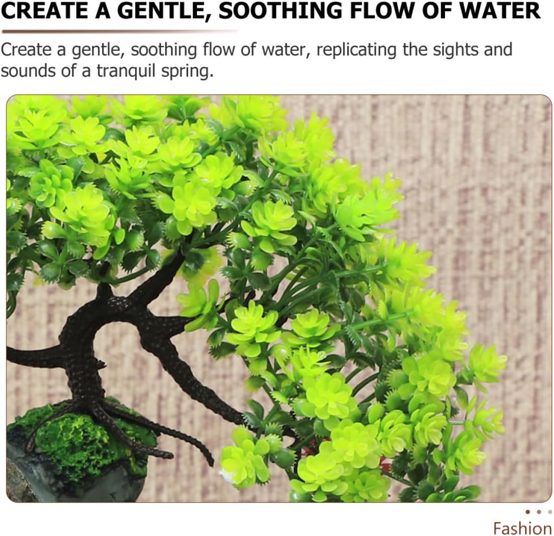 RORPOIR Decorative Tabletop Waterfall Fountain for Home and Office