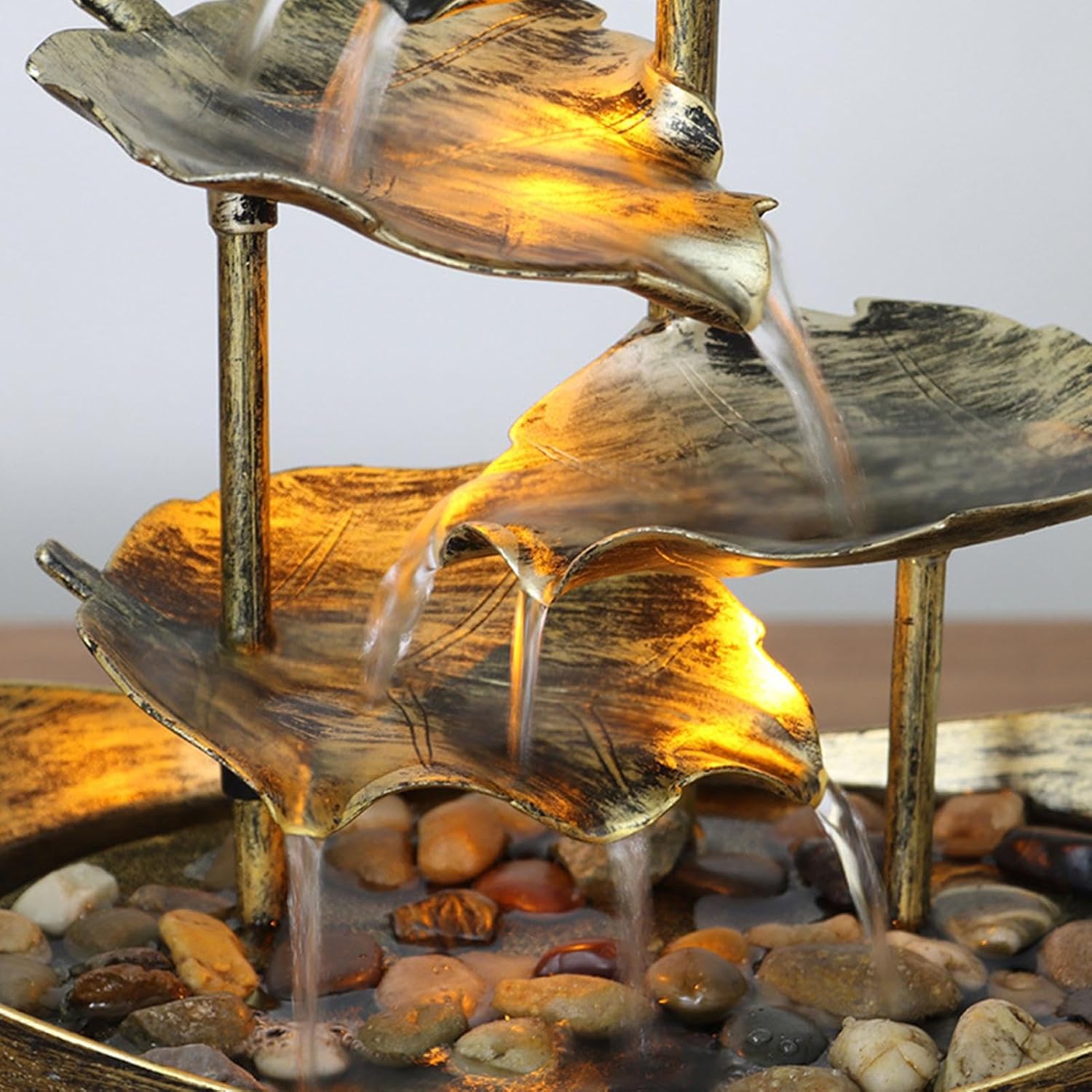 EsEico 4-Tier Desk Fountain with LED Light