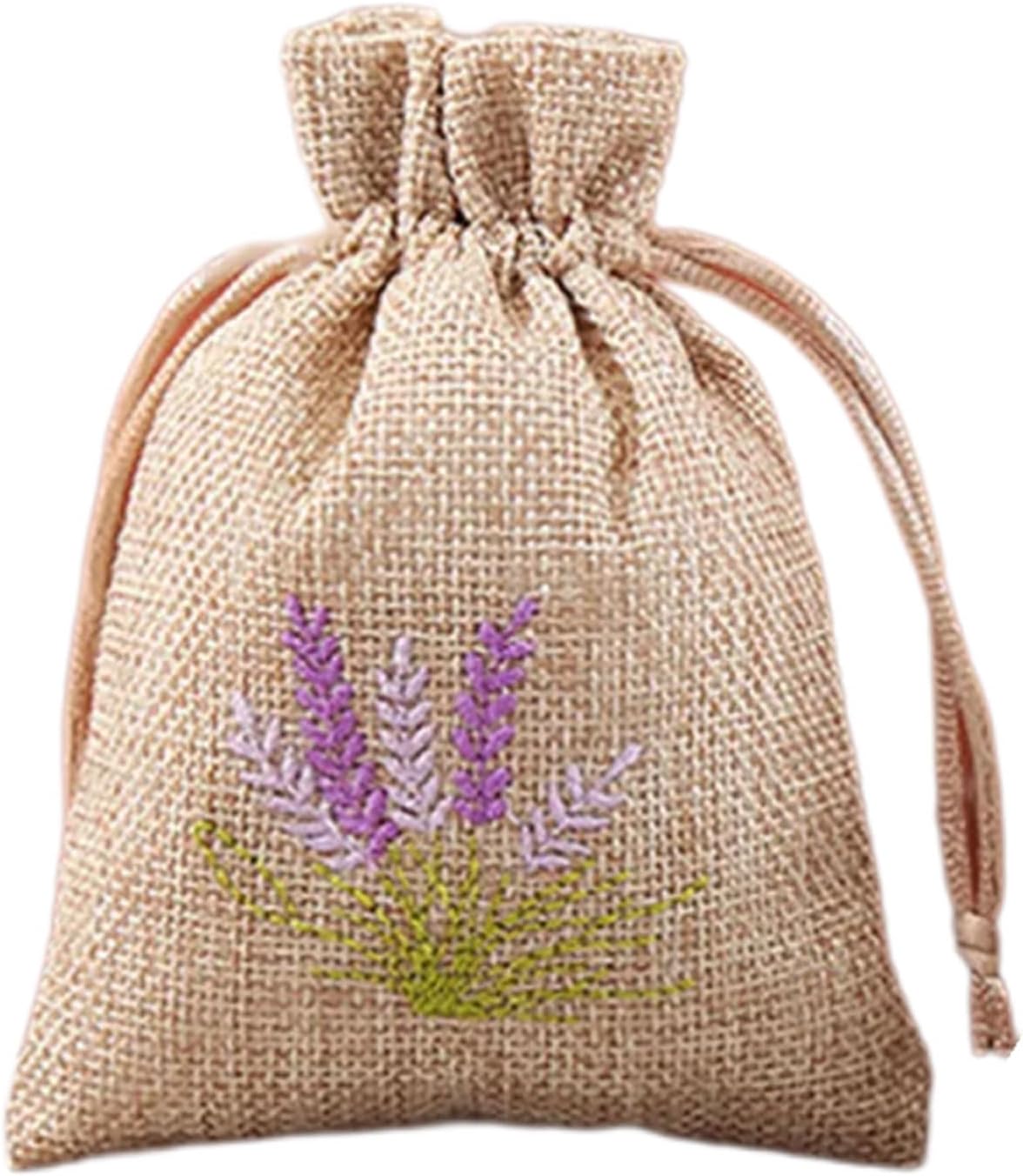Set of 10 Lavender Scented Cotton Bags for Home Dcor