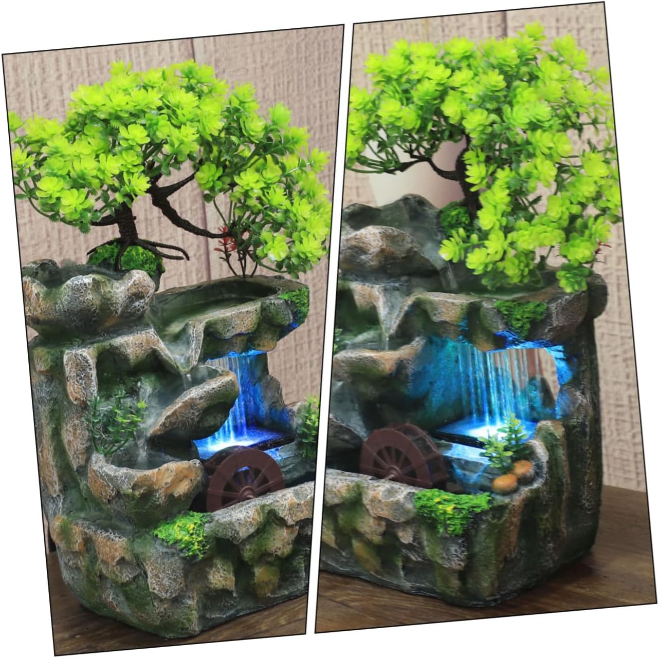VINTORKY Tabletop Water Fountain for Home Decor