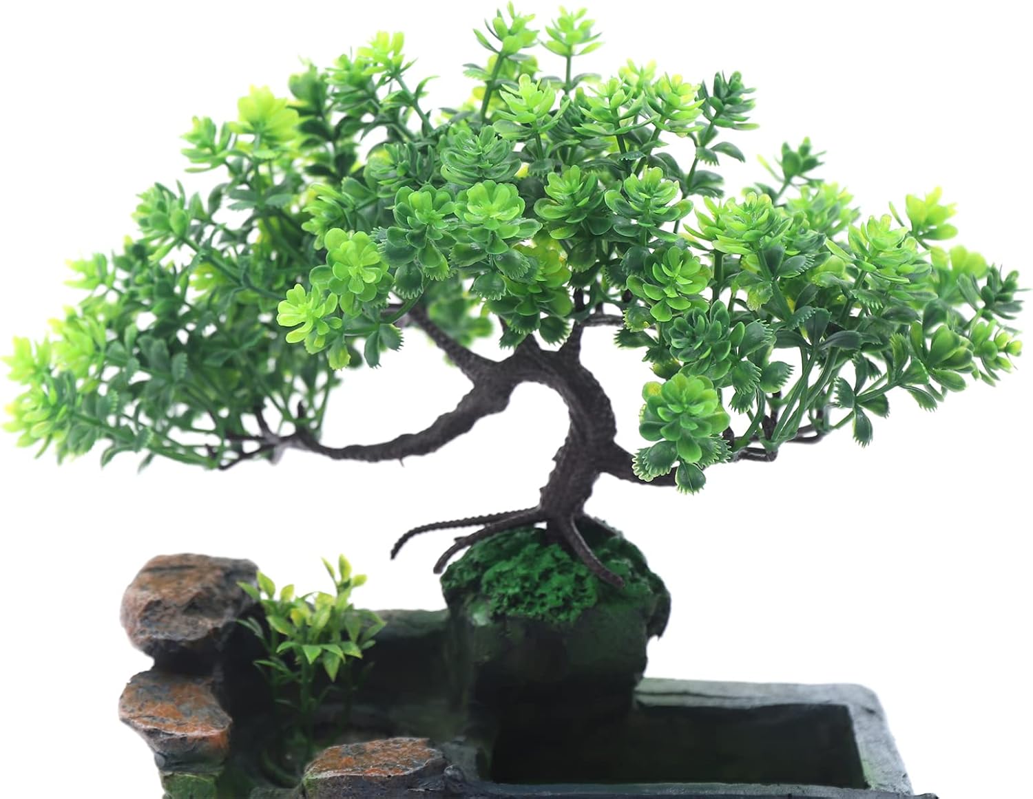 1181 Inch Tall Tabletop Waterfall Fountain with LED Light