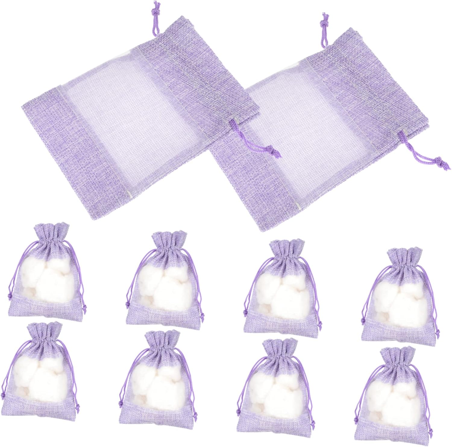 Cabilock 10Pcs Lavender Sachet Bags with Drawstring