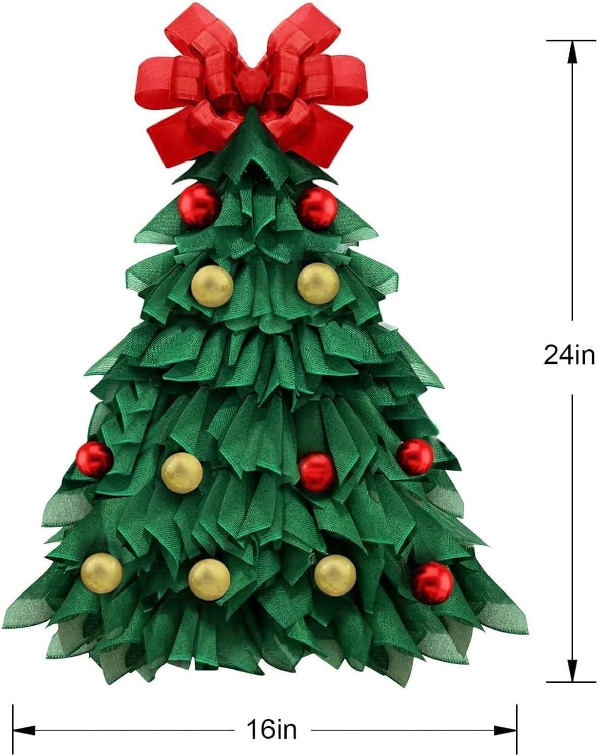 Handmade Christmas Tree Wreath for Front Door 1