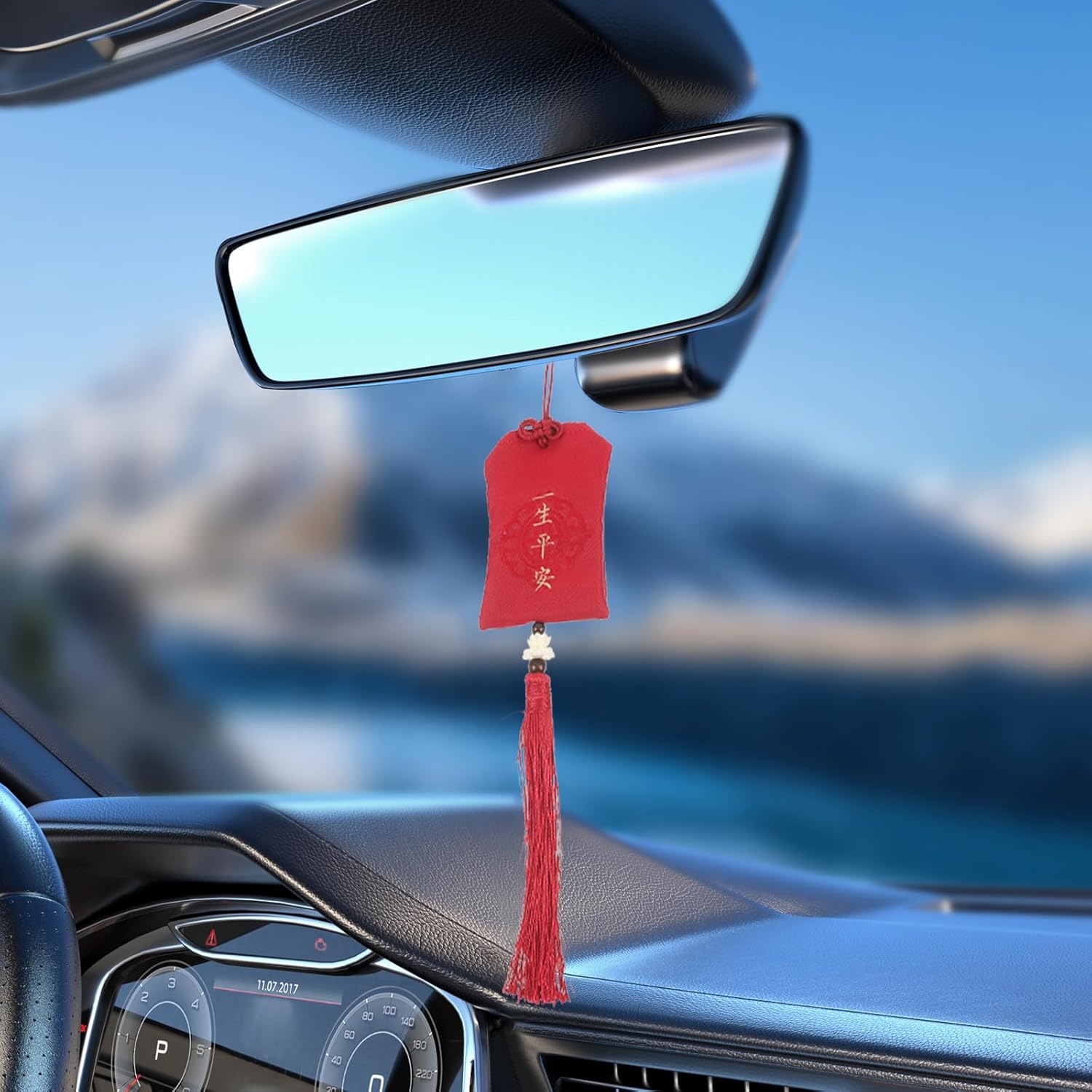 LOGOFUN 3pcs Red Chinese Style Scent Sachet with Tassel