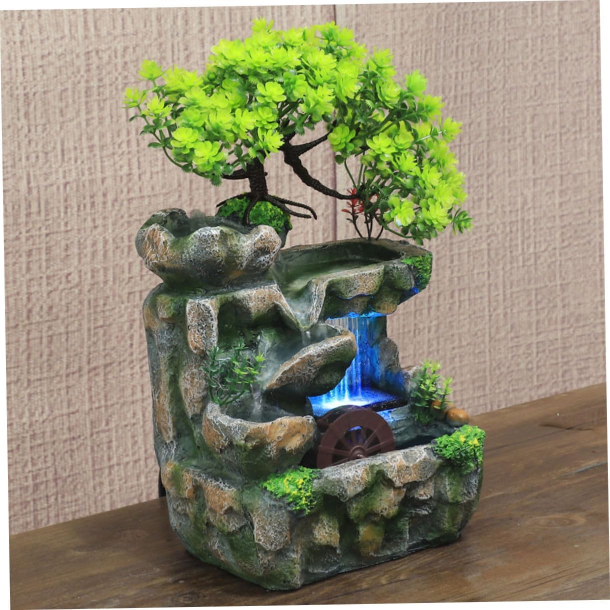 VINTORKY Tabletop Water Fountain for Home Decor