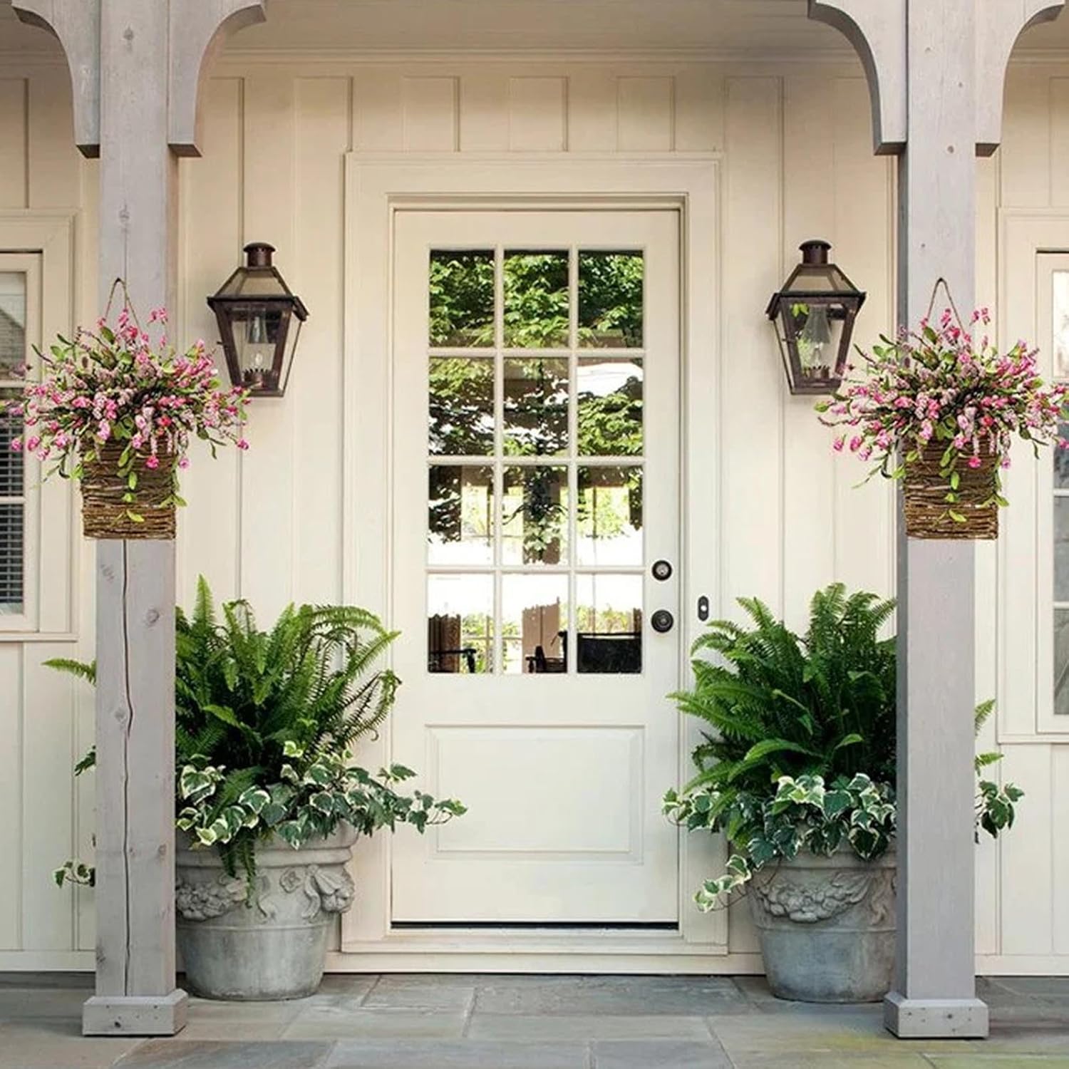 Cream Hydrangea Door Wreath - Spring Decor