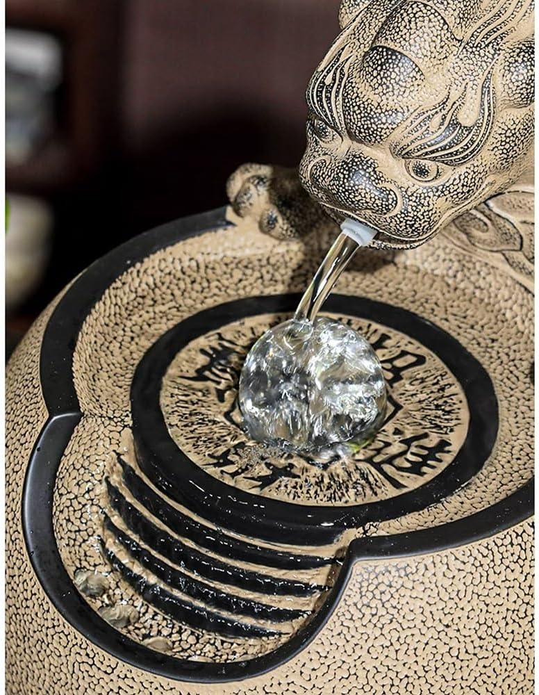 Tabletop Fountain with Lucky Beast Design