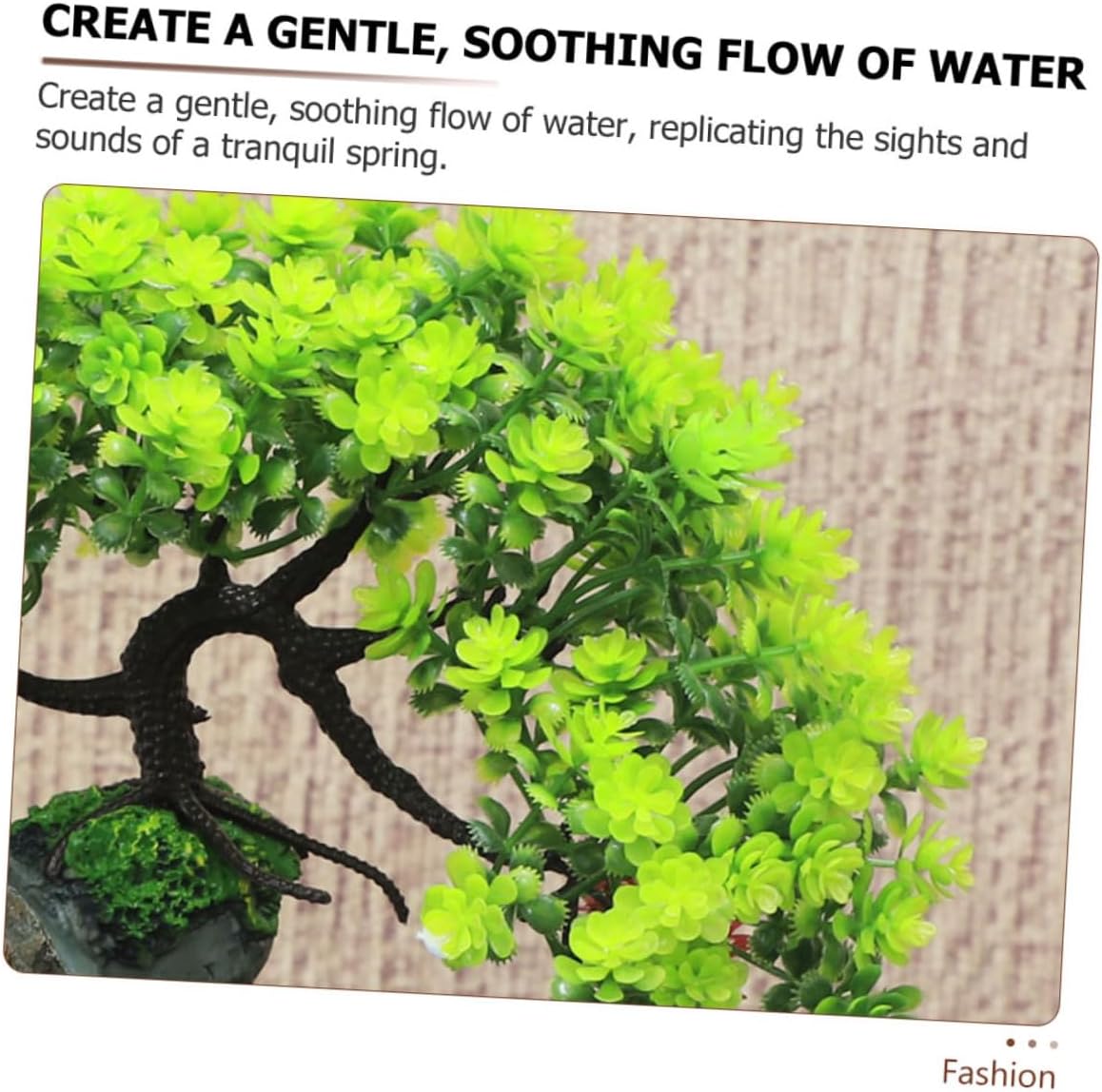 VINTORKY Tabletop Water Fountain for Home Decor