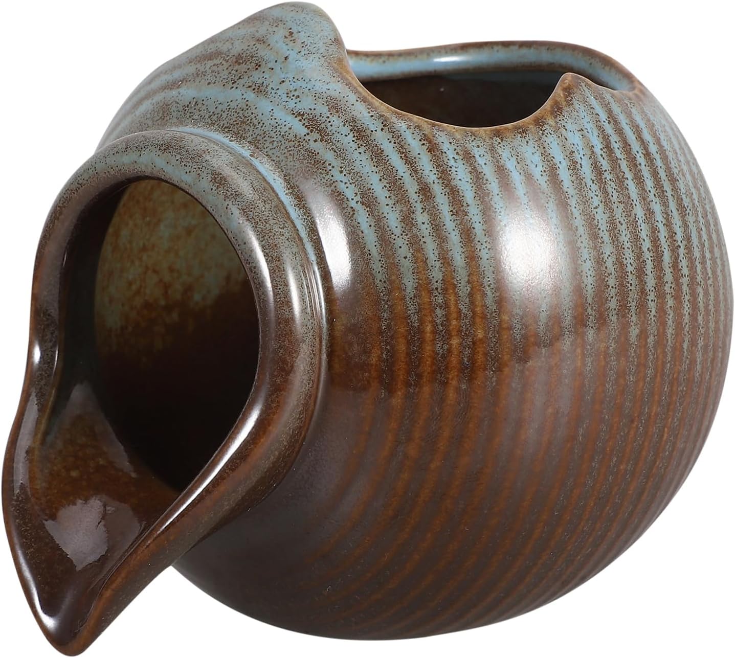 Wakauto Ceramic Waterfall Jar Tabletop Fountain
