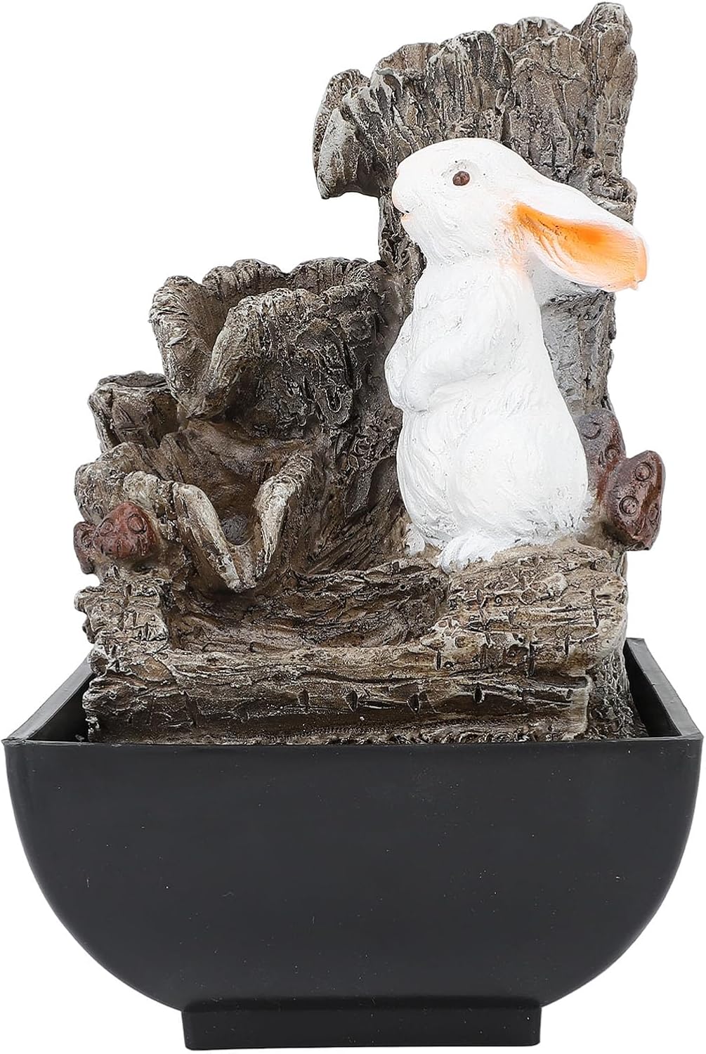 Bunny Tabletop Fountain with USB 5V Silent Pump Desk Waterfall