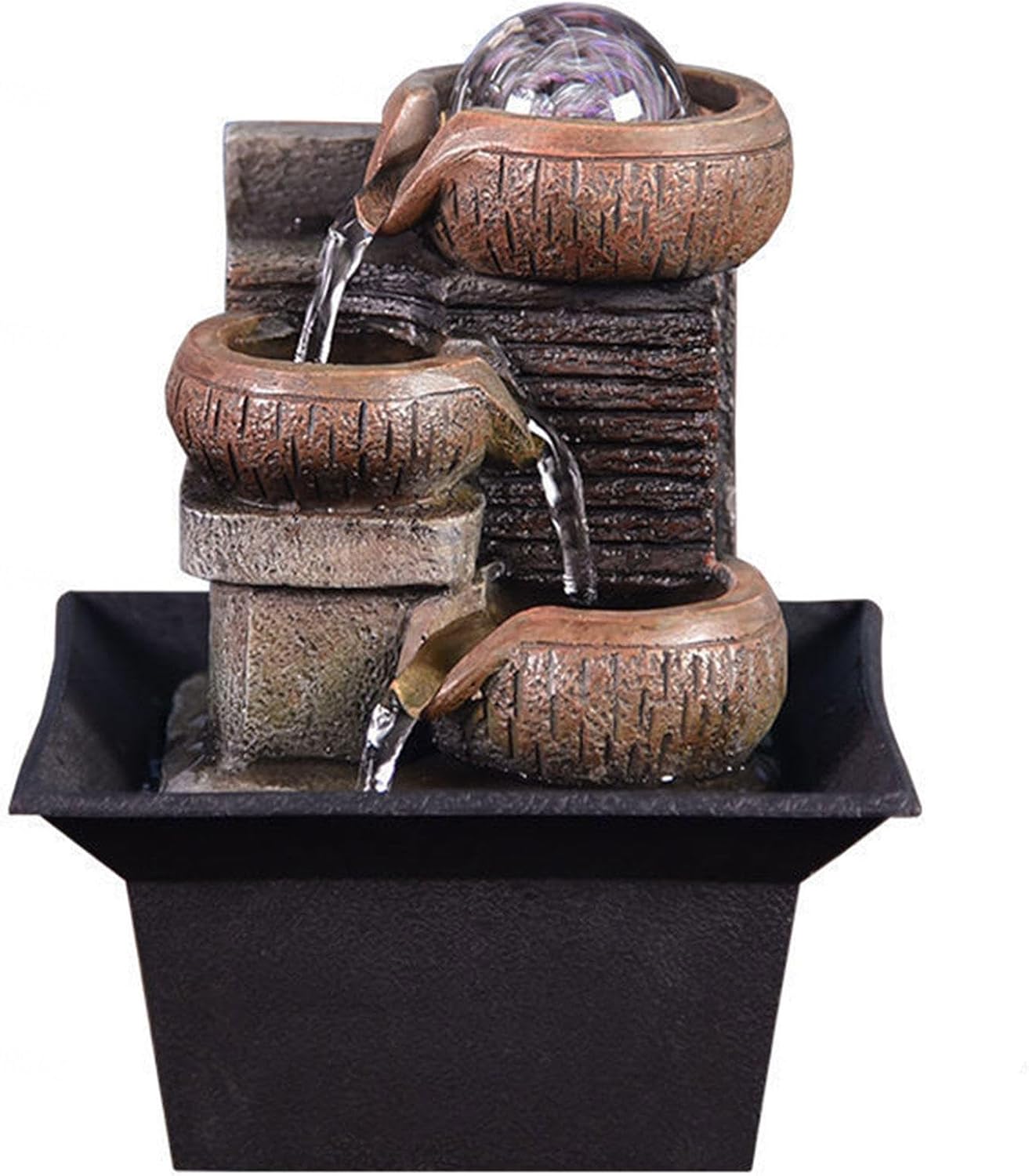 DECORN 3-Tier Relaxation Tabletop Fountain