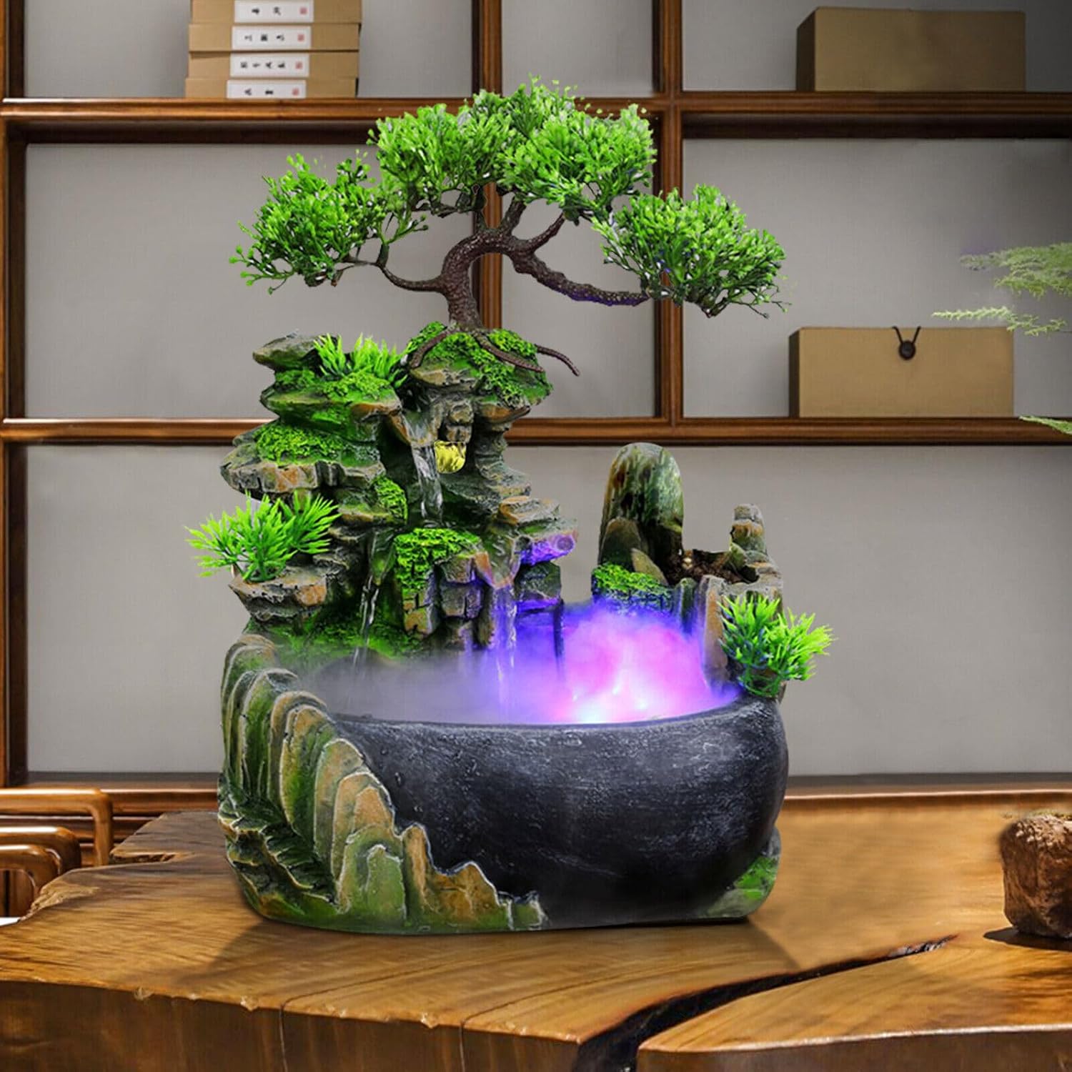 Ringmaster Tabletop Fountain Humidifier with LED Light