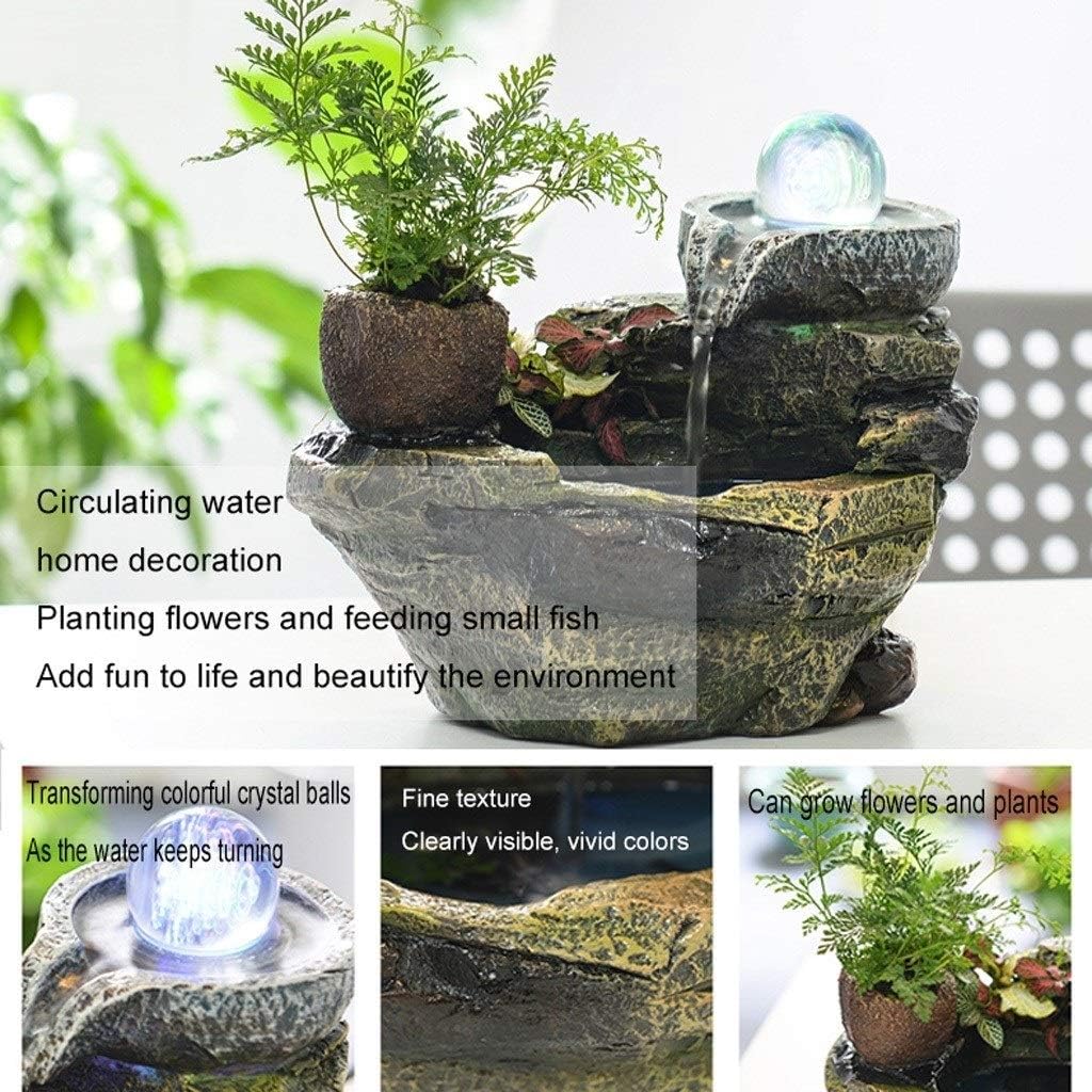 Stylish Tabletop Resin Fountain for Home or Office