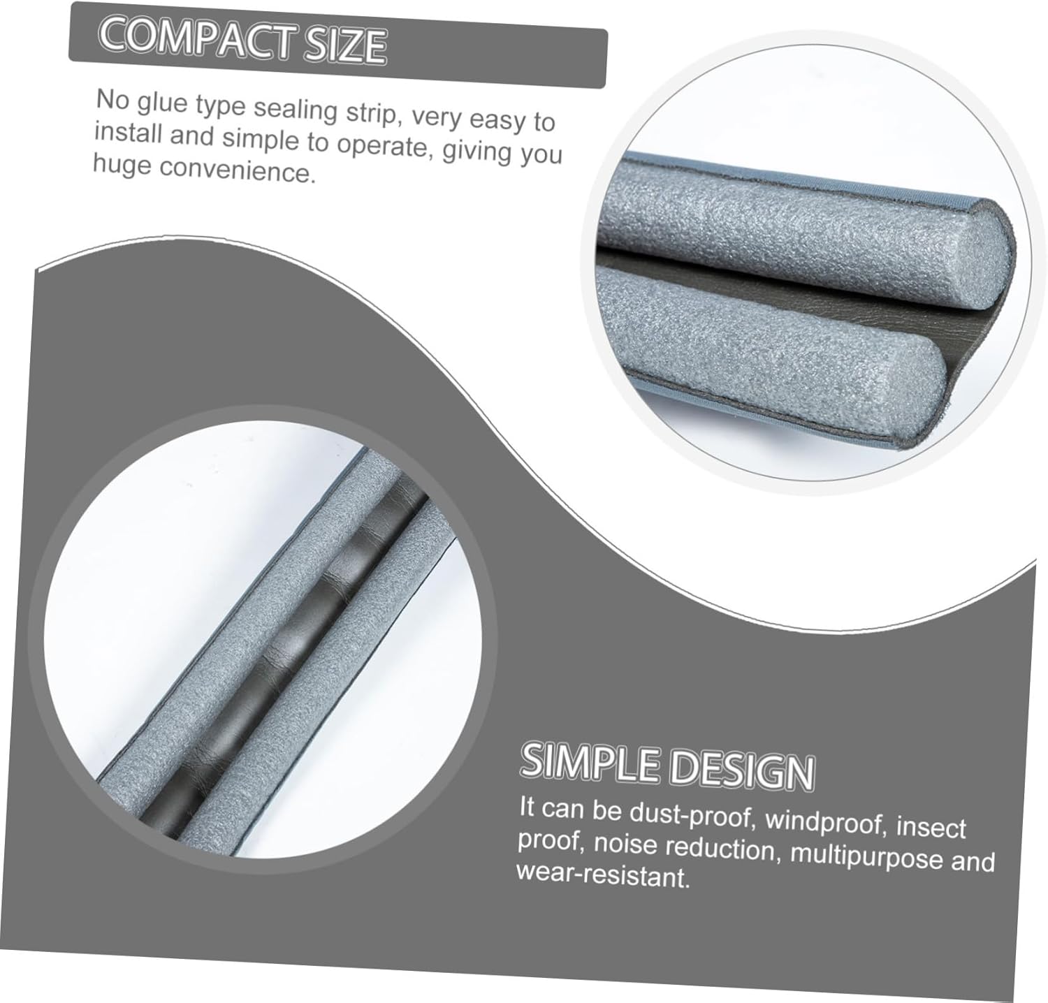 3pcs Under Door Draft Stopper for Home and Weather Sealing