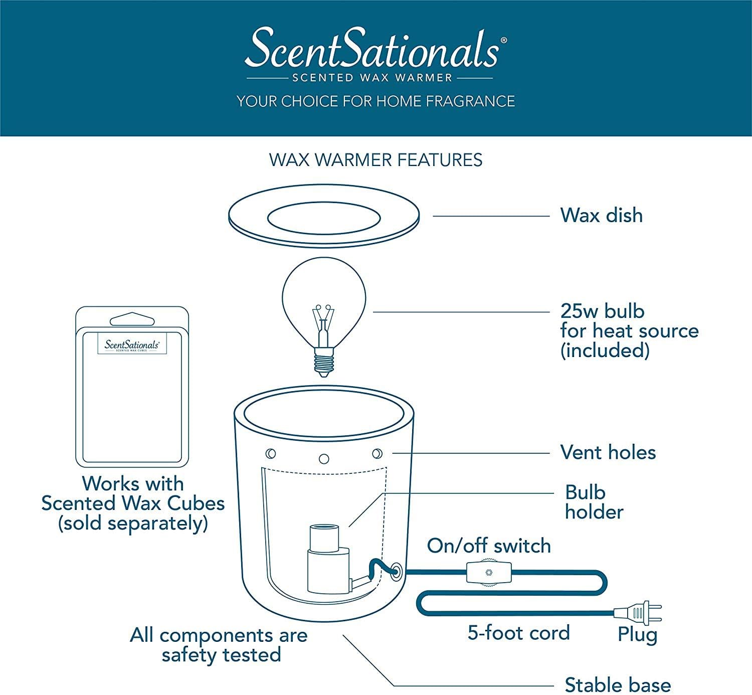 Scentsationals Wax Warmer Boho Collection