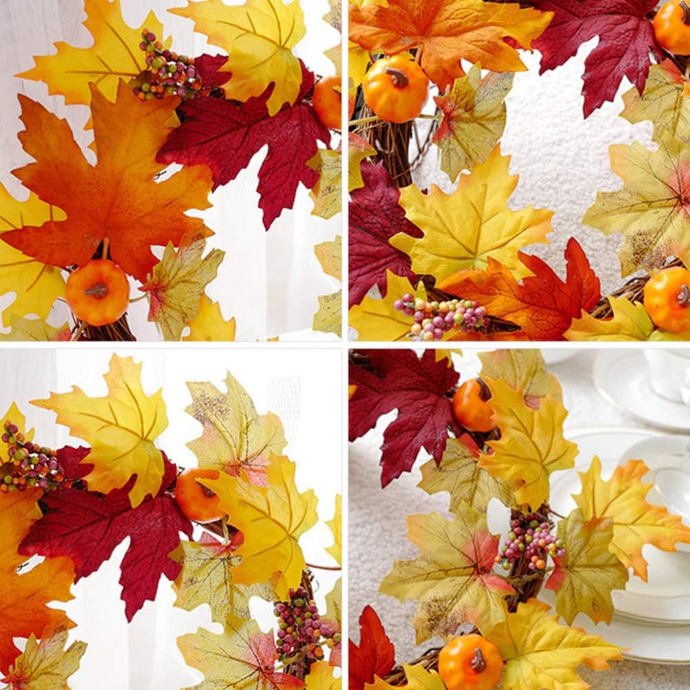 PRETYZOOM Fall Pumpkin Wreath Decor 1pc Plastic Autumn Coat Hanger Halloween Design