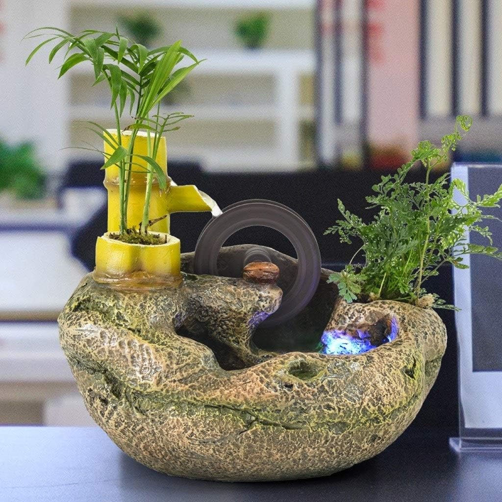Stylish Tabletop Resin Fountain for Home or Office