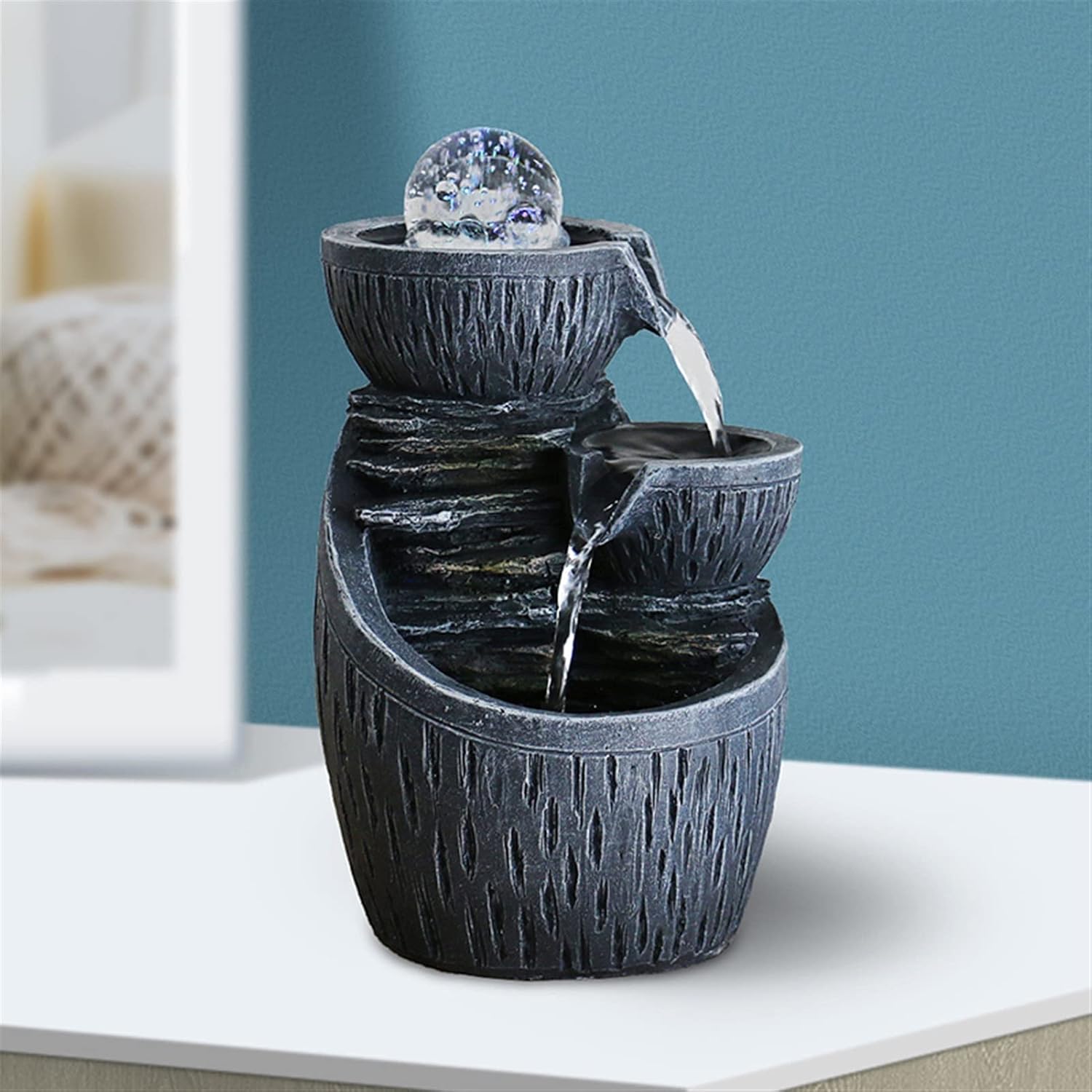 SUNESA Tabletop Fountain for Home and Office Relaxation