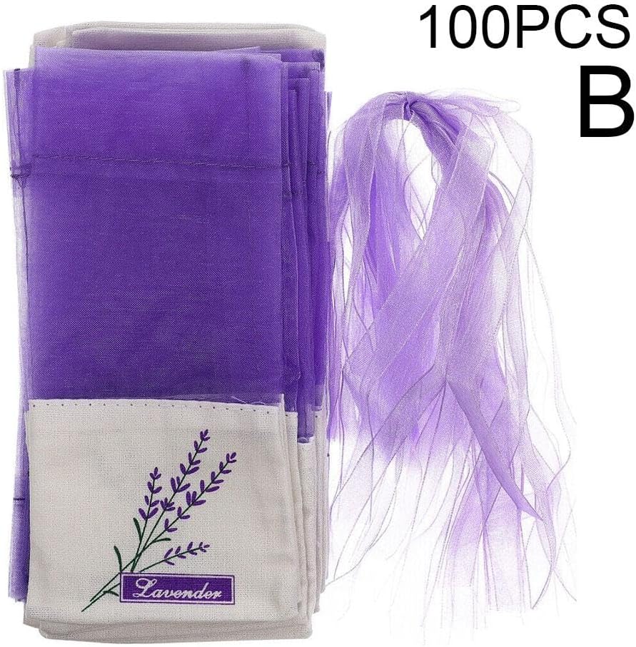 100 Pcs Lavender Sachet Bags for Fresheners