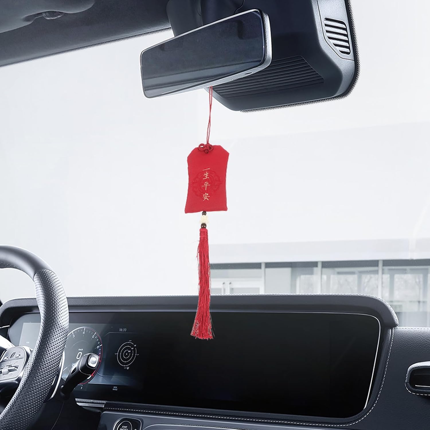 LOGOFUN 3pcs Red Chinese Style Scent Sachet with Tassel