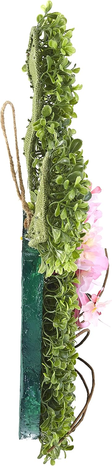 Faux Boxwood Bunny Door Wreath Hanger