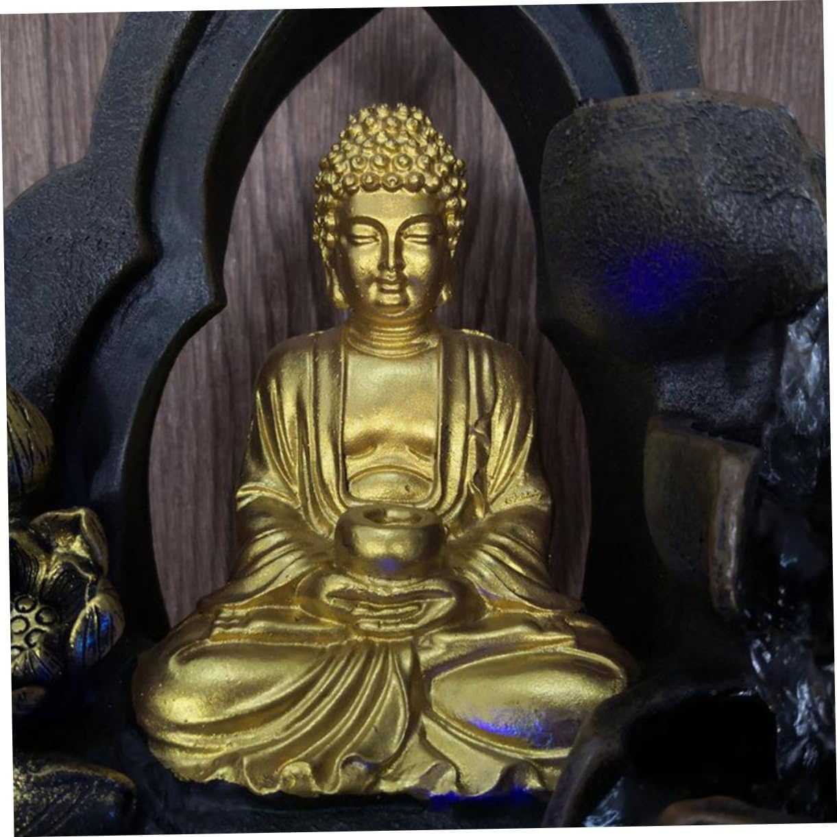 Unomor Buddha Waterfall Fountain Decor