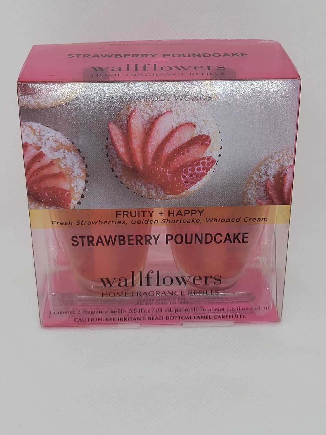 Bath Body Works Strawberry Pound Cake Wallflowers 2-Pack