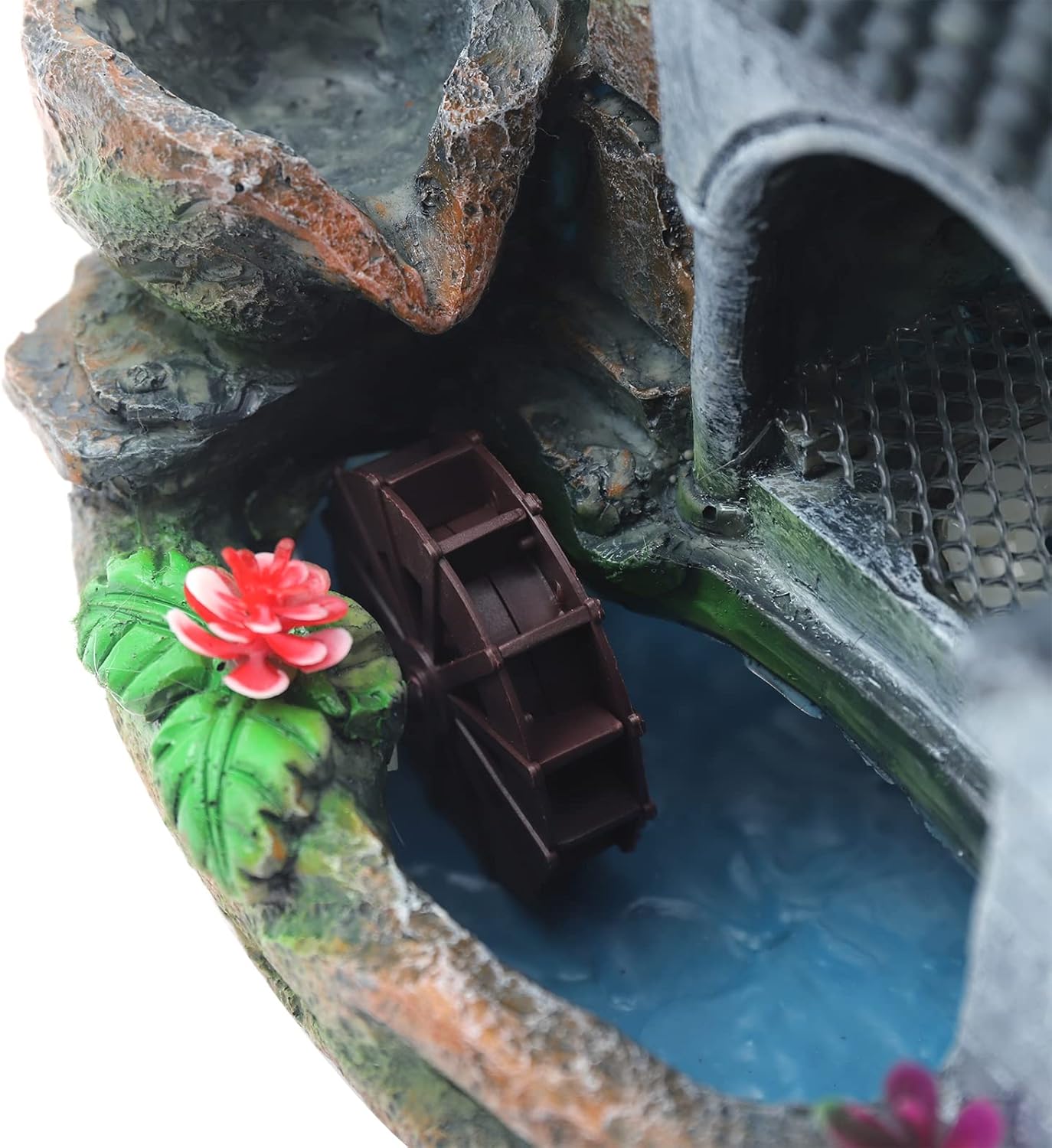 1181 Inch Tall Tabletop Waterfall Fountain with LED Light