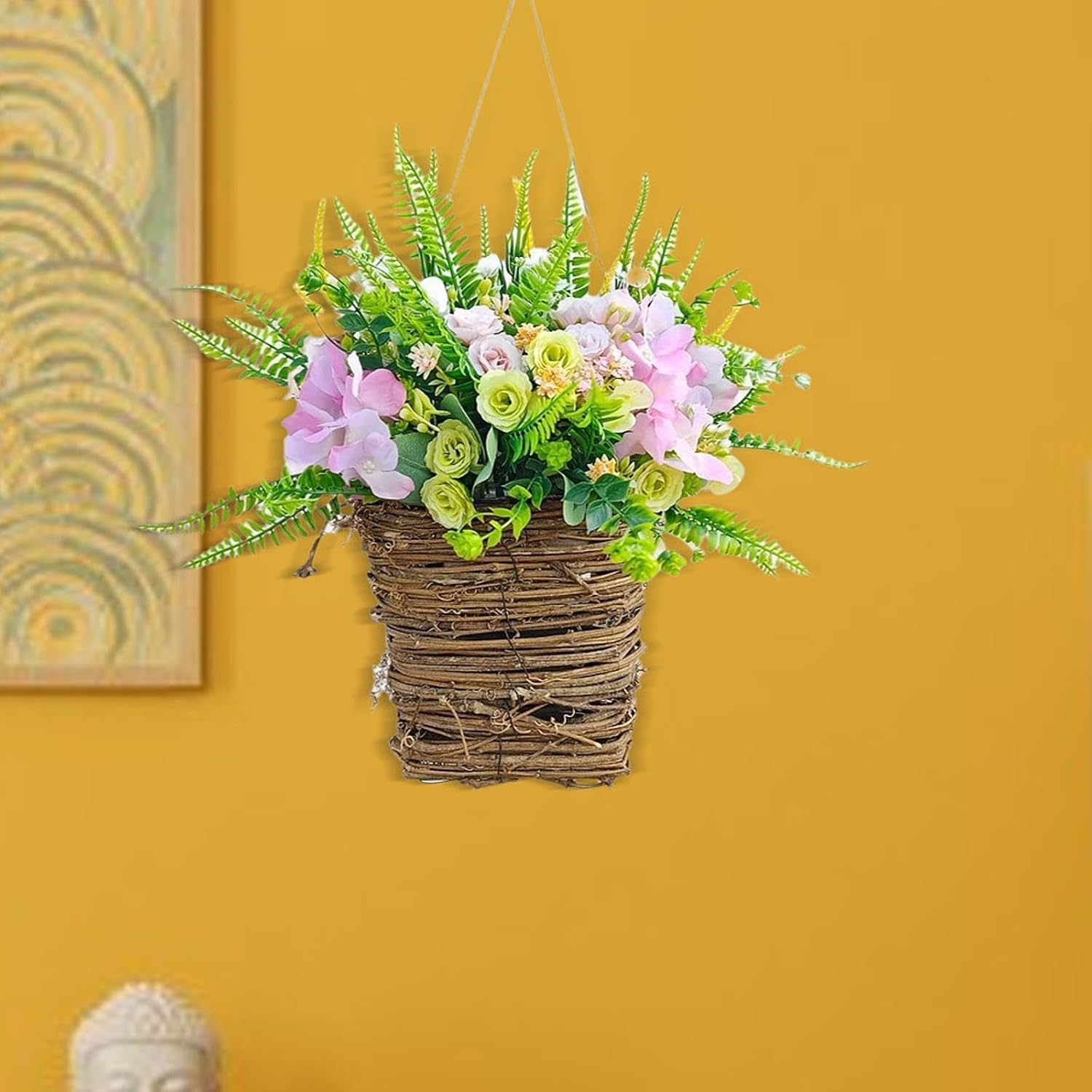 Floral Arrangement Door Wreath Ornament for Home